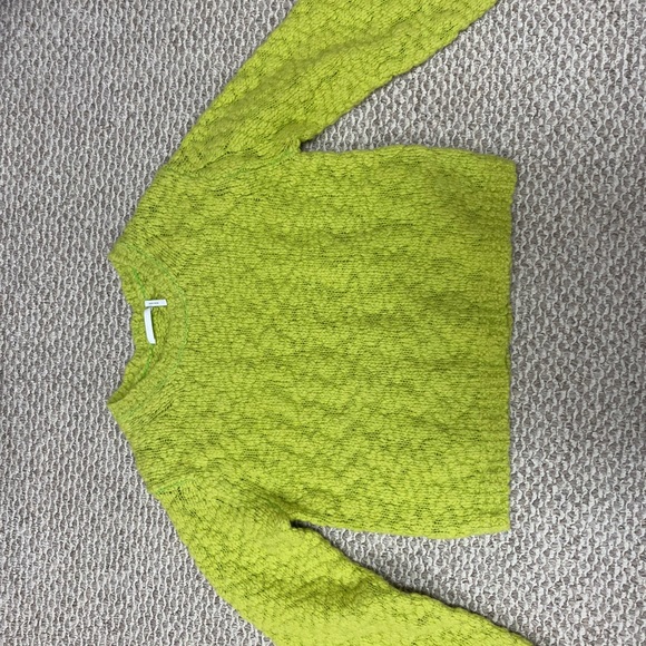 Helmut Lang Lime Green Crew Neck Sweater - Picture 8 of 11